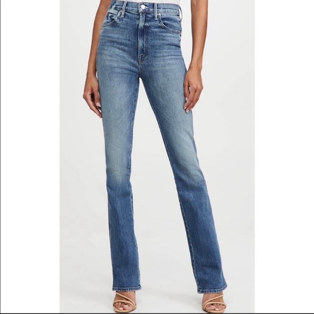 MOTHER Denim high Waisted Smokin Double Heel 24 NWOT
